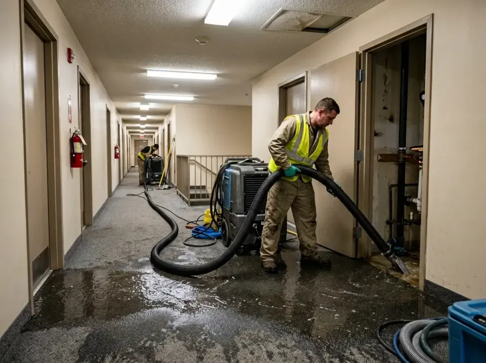 multi-unit-apartment-hallway-f-005 — frequently asked questions, Emergency Burst Pipe Water Extraction & Removal in Oliver S…